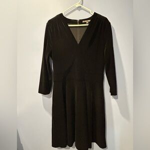 🚘BROOKS BROTHERS Classic Black Velvet Wrap Dress